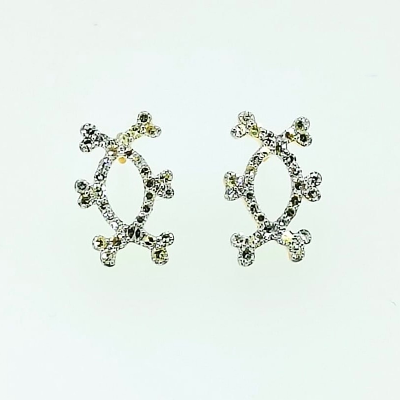 Nsibidi Unity Diamond Earrings - Image 2